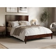 thumbnail image 1 of AFI Naples Queen Solid Wood Low Profile Platform Bed, Walnut, 1 of 13