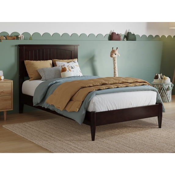 AFI Naples Twin Solid Wood Low Profile Platform Bed, Espresso