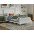 thumbnail image 1 of AFI Naples Twin-XL Solid Wood Low Profile Platform Bed, White, 1 of 13