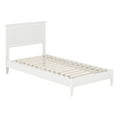 thumbnail image 1 of AFI Naples Twin-XL Solid Wood Low Profile Platform Bed, White, 1 of 12