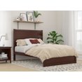 thumbnail image 1 of AFI NoHo 14" Full Wood Platform Bed with Modern Panel Headboard and Footboard, Walnut, 1 of 6