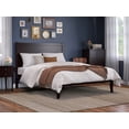 thumbnail image 1 of AFI NoHo 14" Queen Wood Platform Bed Frame with Modern Panel Headboard, Espresso, 1 of 7