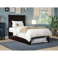 thumbnail image 1 of AFI NoHo 14" Twin Wood Platform Bed Frame with Twin Trundle, Espresso, 1 of 8