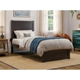 thumbnail image 1 of AFI NoHo 14" Twin XL Wood Platform Bed with Modern Panel Headboard & Footboard, Espresso, 1 of 7