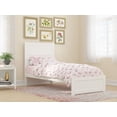 thumbnail image 1 of AFI NoHo 14" Twin-XL Wood Platform Bed with Modern Panel Headboard and Footboard, White, 1 of 6