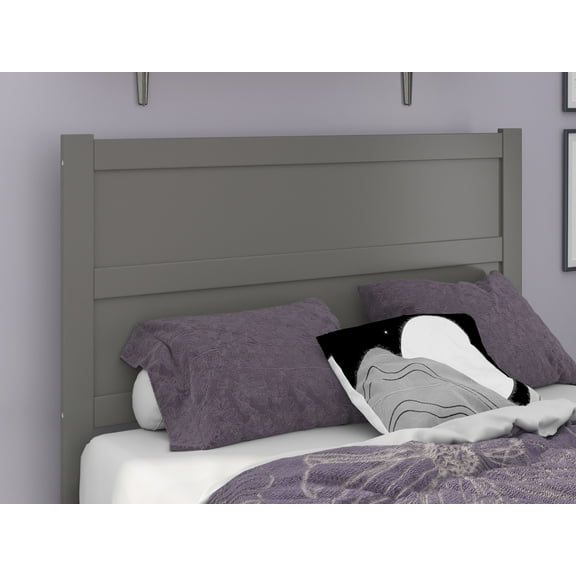 AFI NoHo Modern Panel Wood Headboard, Full, Grey