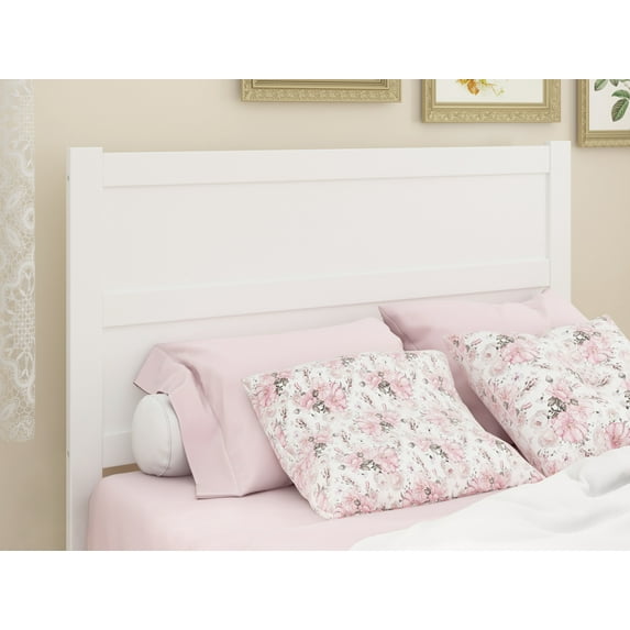 AFI NoHo Modern Panel Wood Headboard, Full, White