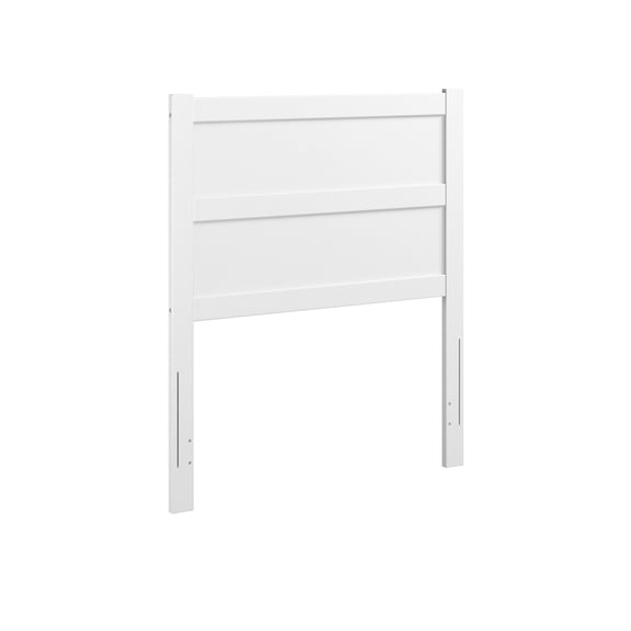 AFI NoHo Modern Panel Wood Headboard, Twin, White
