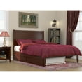 thumbnail image 1 of AFI NoHo Modern Wood Queen Bed with Twin XL Trundle in Walnut, 1 of 6