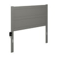 thumbnail image 1 of AFI NoHo Mid-Century Panel Wood Headboard Full Grey, 1 of 5