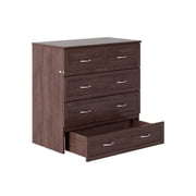 Twin XL Northfield Murphy Bed Chest in Burnt Amber