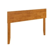 AFI Orlando Full Modern Solid Wood Panel Headboard, Light Toffee