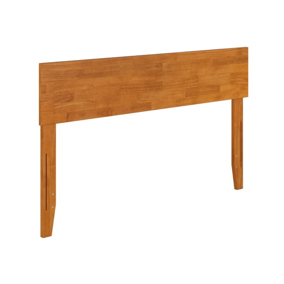 AFI Orlando Full Modern Solid Wood Panel Headboard, Light Toffee