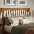 thumbnail image 1 of AFI Orleans Full Sleigh Solid Wood Slat Headboard, Light Toffee, 1 of 7