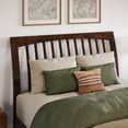 thumbnail image 1 of AFI Orleans Full Sleigh Solid Wood Slat Headboard, Walnut, 1 of 7