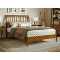 thumbnail image 1 of AFI Orleans Full Solid Wood Low Profile Sleigh Platform Bed, Light Toffee, 1 of 12