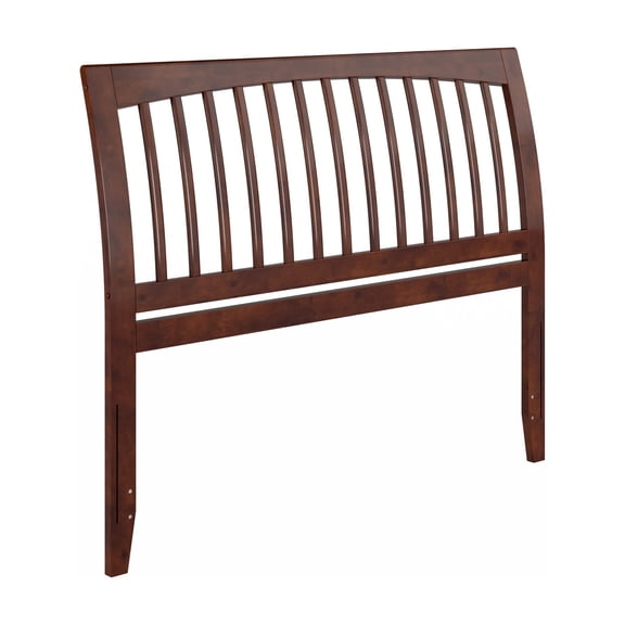 AFI Orleans Queen Sleigh Solid Wood Slat Headboard, Walnut