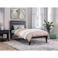 thumbnail image 1 of AFI Oxford 14" Twin Wood Platform Bed Frame with Modern Pallet Headboard, Espresso, 1 of 6