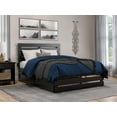 thumbnail image 1 of AFI Oxford Full Wood Platform Bed with Headboard, Footboard & Twin Trundle, Espresso, 1 of 7