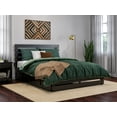 thumbnail image 1 of AFI Oxford Queen Wood Platform Bed with Headboard Footboard & 2 Storage Drawers, Espresso, 1 of 7