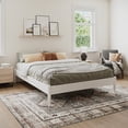 thumbnail image 1 of AFI Pasadena 14" White Solid Wood Low Profile Platform Bed, Queen, 1 of 11