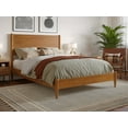 thumbnail image 1 of AFI Pasadena Full Solid Wood Low Profile Platform Bed, Light Toffee, 1 of 5