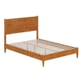 thumbnail image 1 of AFI Pasadena Full Solid Wood Low Profile Platform Bed, Light Toffee, 1 of 13