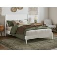 thumbnail image 1 of AFI Pasadena Full Solid Wood Low Profile Platform Bed, White, 1 of 10