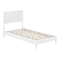 thumbnail image 1 of AFI Pasadena Twin-XL Solid Wood Low Profile Platform Bed, White, 1 of 13