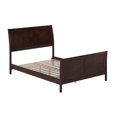 thumbnail image 1 of AFI Portland Full Low Profile Platform Bed with Matching Footboard, Espresso, 1 of 9