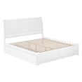 thumbnail image 1 of AFI Portland King Wood Platform Bed with Footboard and Storage Drawers, White, 1 of 6