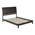 thumbnail image 1 of AFI Portland Queen Low Profile Wood Platform Bed Frame with Sleigh Headboard, Espresso, 1 of 8