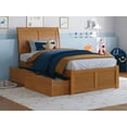 thumbnail image 1 of AFI Portland Twin Wood Platform Bed with Footboard and Storage Drawers, Light Toffee, 1 of 14