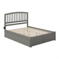 thumbnail image 1 of AFI Richmond Queen Solid Wood Bed with Twin XL Trundle in Gray, 1 of 7