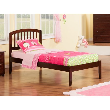 AFI Richmond Twin Platform Bed with Open Foot in Walnut
