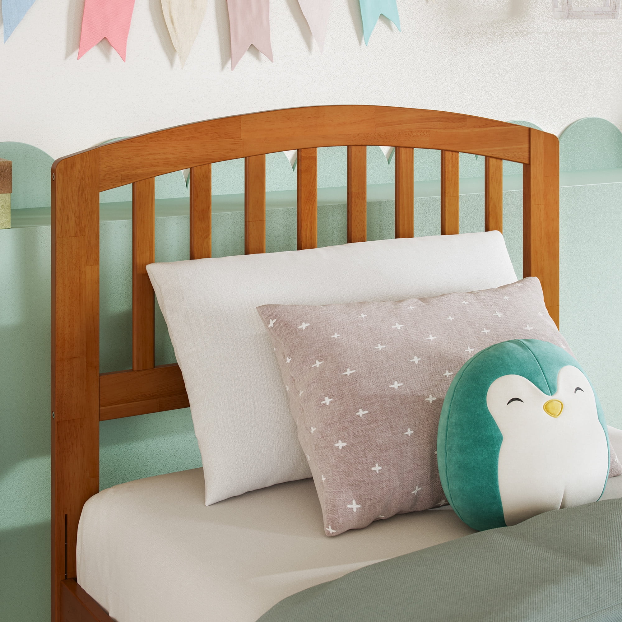 AFI Richmond Twin Solid Wood Headboard, Light Toffee