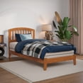 thumbnail image 1 of AFI Richmond Twin XL Solid Wood Foundation Bed, Light Toffee, 1 of 12