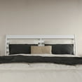 thumbnail image 1 of AFI Savannah King Solid Wood Headboard with Attachable Charger, White, 1 of 8
