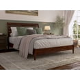 thumbnail image 1 of AFI Savannah Queen Solid Wood Low Profile Platform Bed, Walnut, 1 of 13
