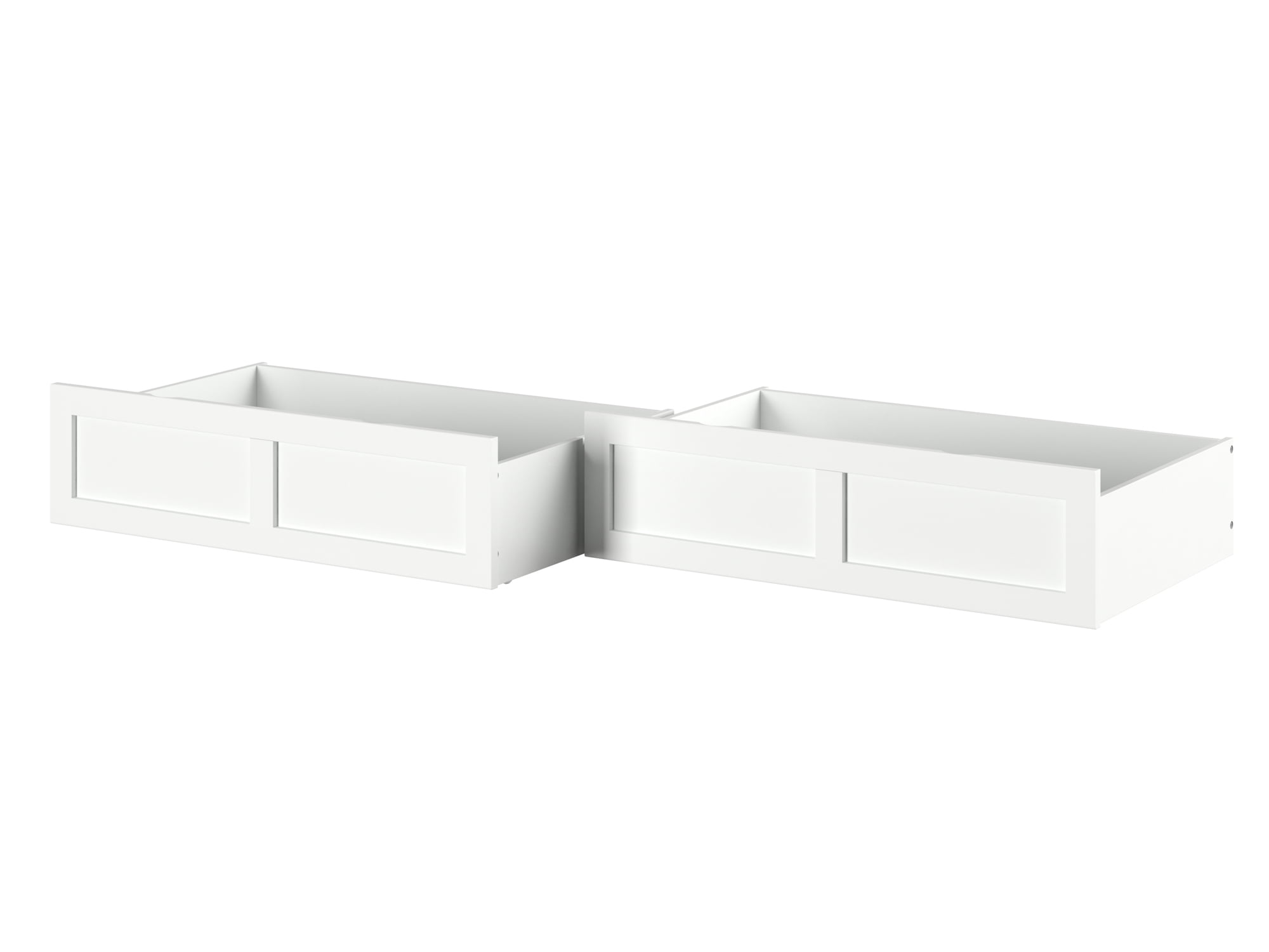 AFI Mid-Century Modern Under Bed Storage Drawers - Twin/Full Size, Light Toffee, Set Of 2