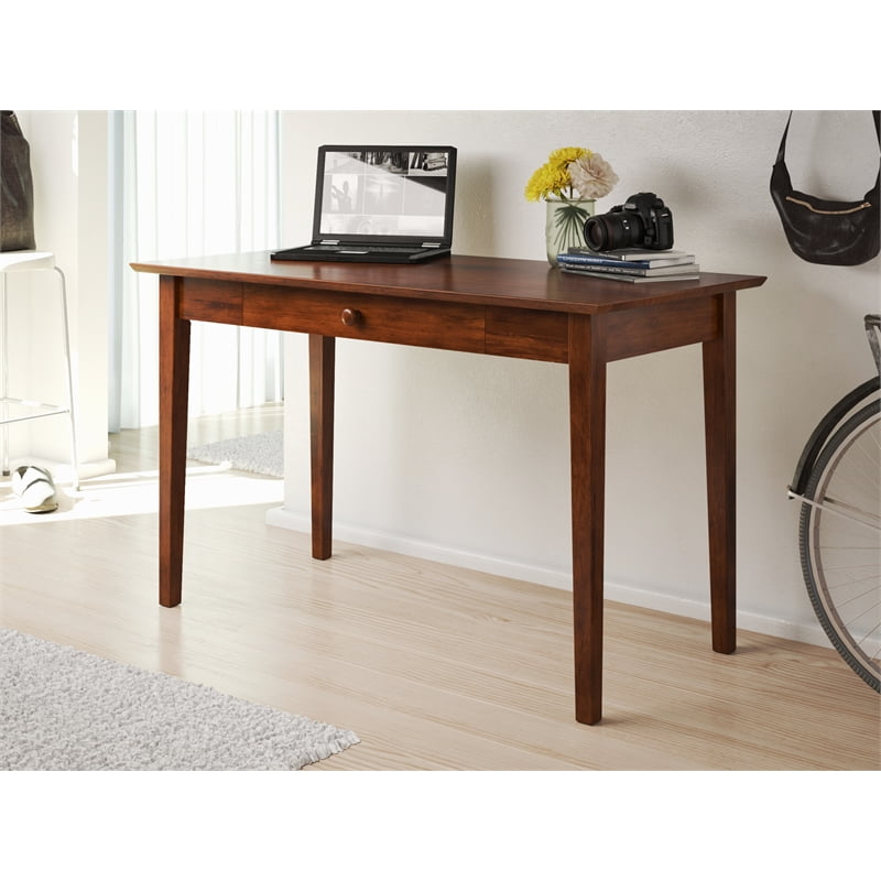 Solid walnut 2024 writing desk