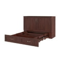 thumbnail image 1 of AFI Southampton Murphy Modern Solid Wood Full Bed Chest with Mattress in Walnut, 1 of 6
