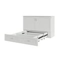 thumbnail image 1 of AFI Southampton Murphy Modern Solid Wood Full Bed Chest with Mattress in White, 1 of 6