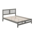 thumbnail image 1 of AFI Tahoe 14" Queen Wood Platform Bed with Slatted Headboard and Footboard, Grey, 1 of 6