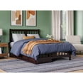 thumbnail image 1 of AFI Tahoe Full Solid Wood Platform Bed with Footboard and 2 Drawers in Espresso, 1 of 5
