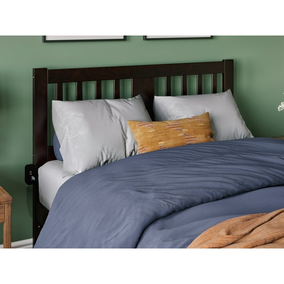 AFI Tahoe Slatted Wood Headboard, Full, Espresso