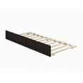 thumbnail image 1 of AFI Twin Roll Out Wood Trundle Bed Frame with Wooden Slat Supports, Espresso, 1 of 6