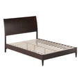thumbnail image 1 of AFI Valencia Full Solid Wood Low Profile Sleigh Platform Bed, Espresso, 1 of 12