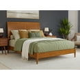 thumbnail image 1 of AFI Valencia Queen Solid Wood Low Profile Sleigh Platform Bed, Light Toffee, 1 of 13