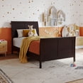 thumbnail image 1 of AFI Valencia Twin Low Profile Sleigh Platform Bed with Matching Footboard, Espresso, 1 of 12